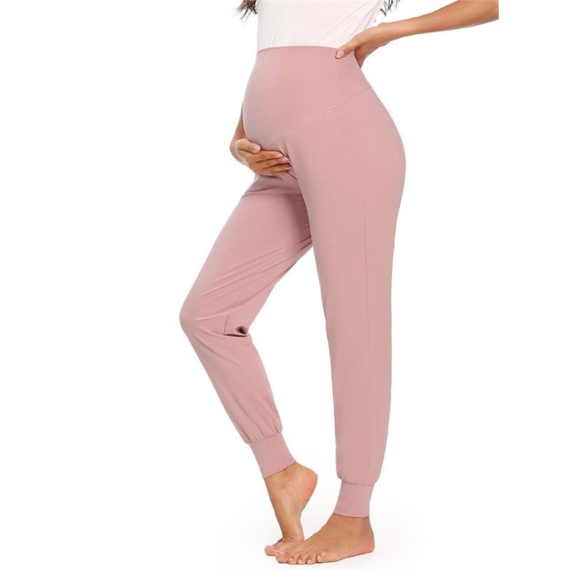 Stretchy Comfortable Pregnancy High Waist Pants with Pocket