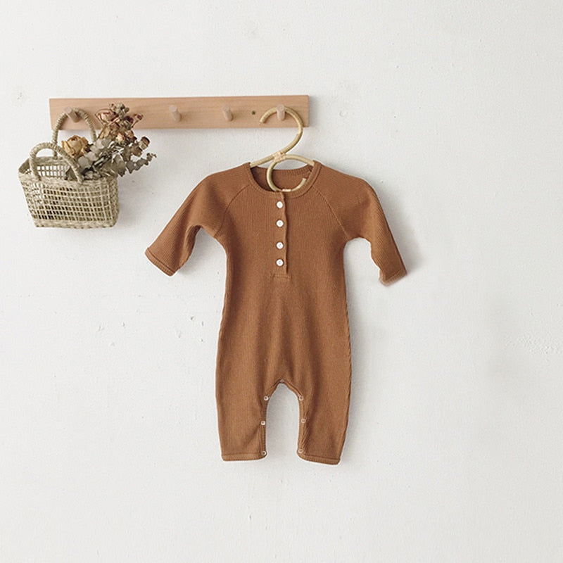 Long Sleeve Solid Knitted Jumpsuit