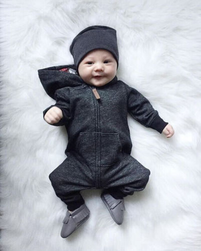 Baby Warm Long Sleeve Zipper Romper