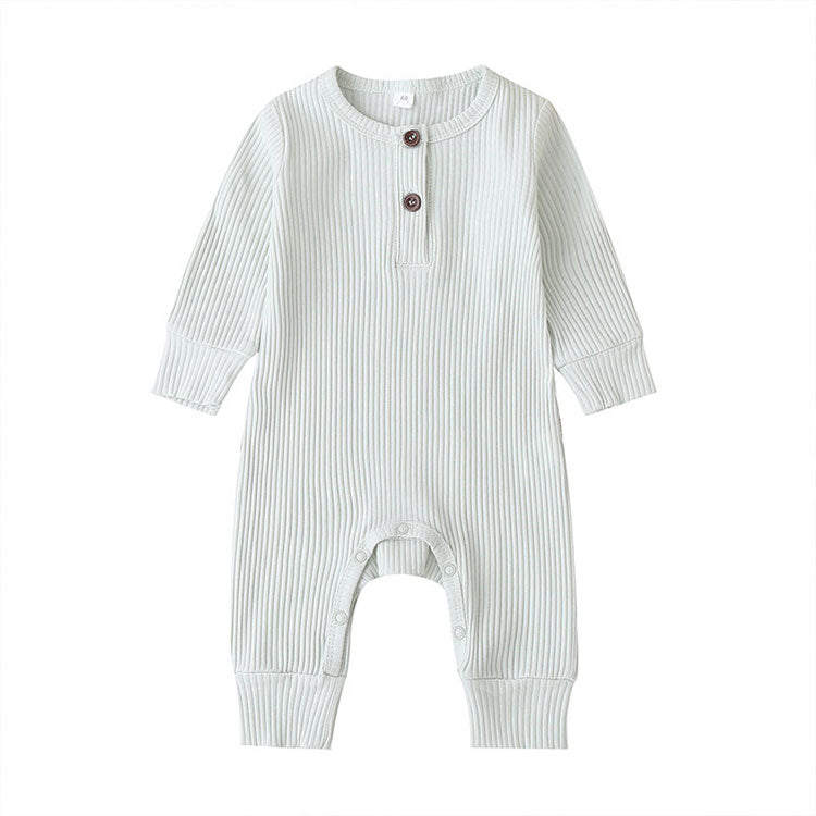 Unisex Newborn Solid Color Baby Rompers