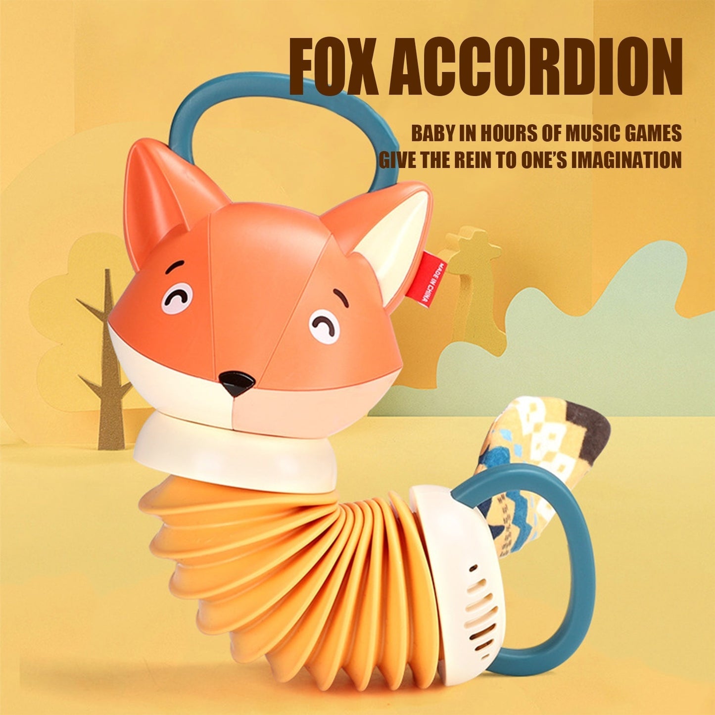 Fox Accordion Music Toy