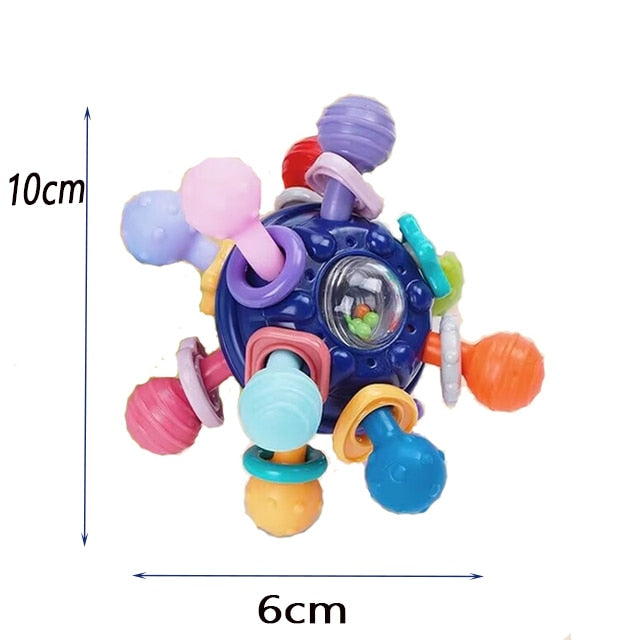 Sensory Rattle Teether Grasping Montessori Toy